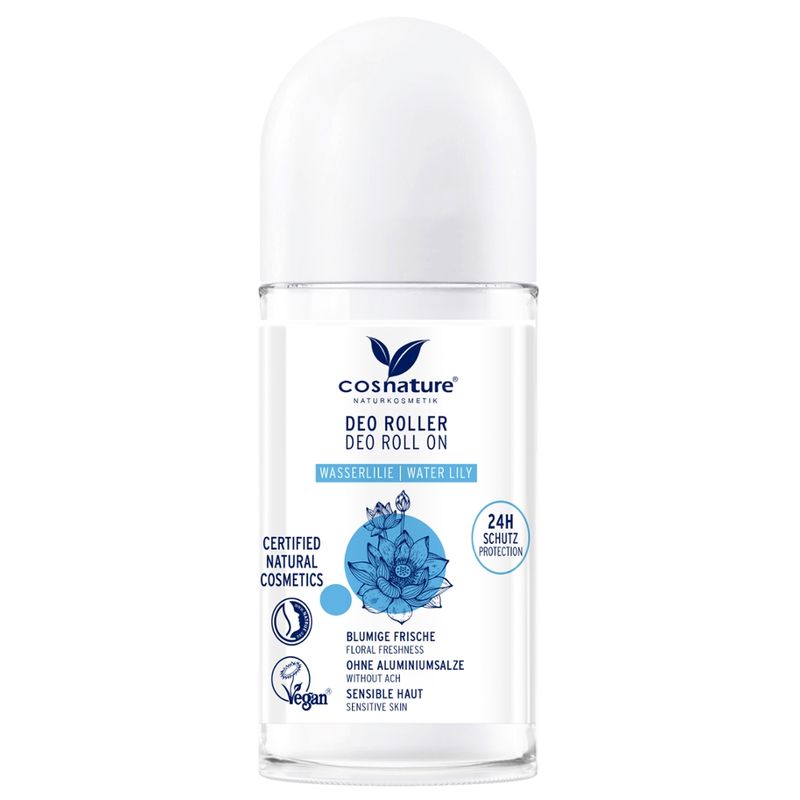 Cosnature  Deo Roller Wasserlilie 50ml - Produktbild