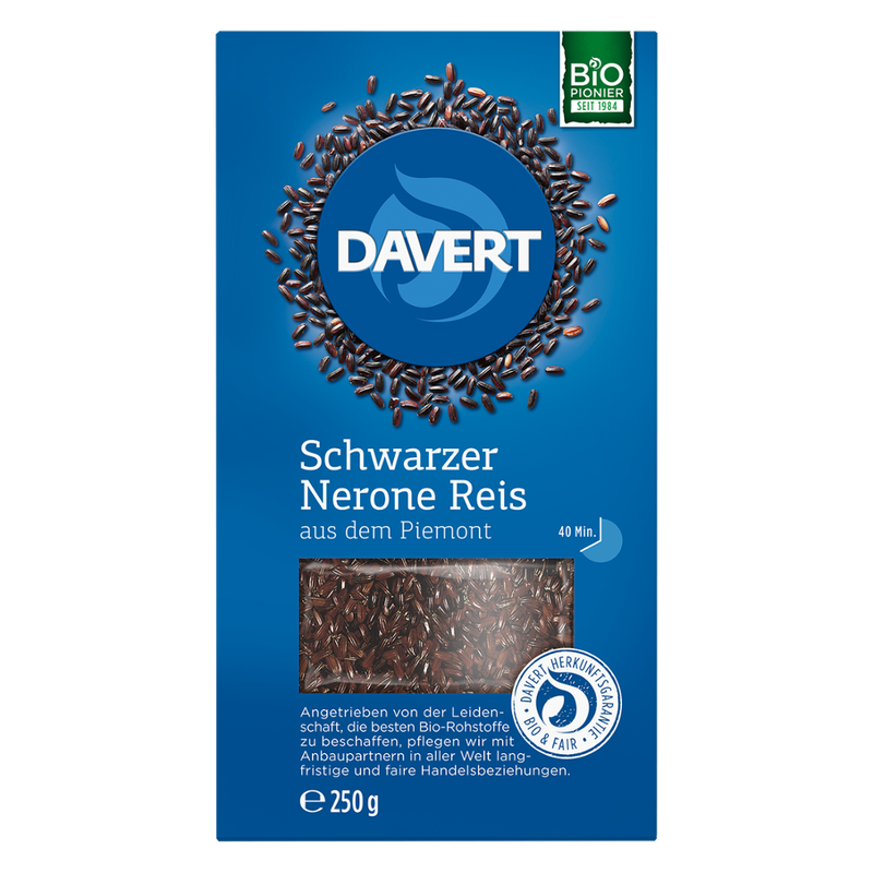 Davert Schwarzer Nerone Reis 250g - Produktbild