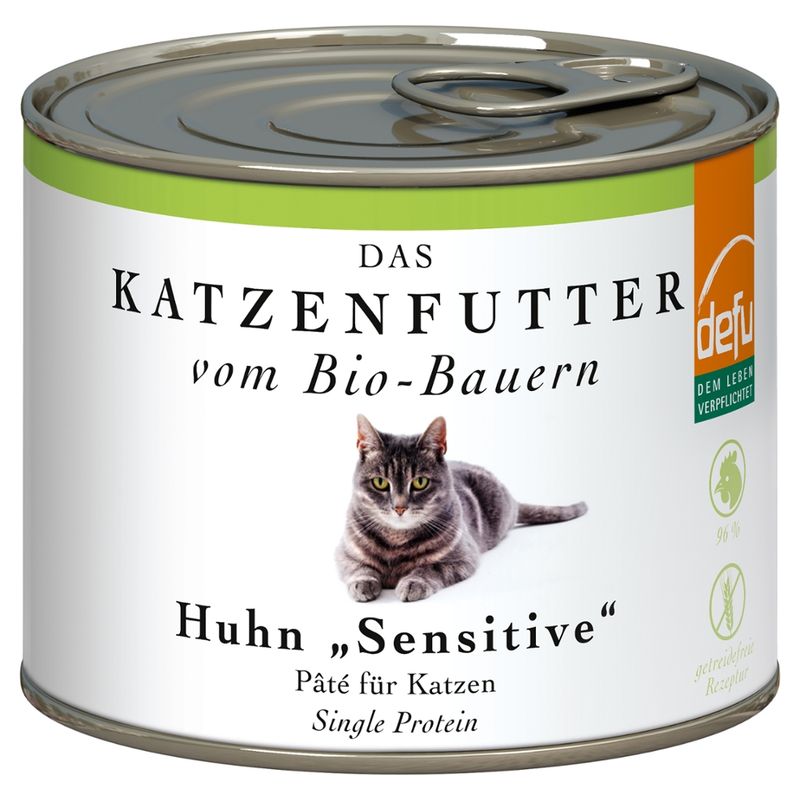 defu - Das Tierfutter vom Bio-Bauern Katze Huhn "Sensitiv" - Produktbild