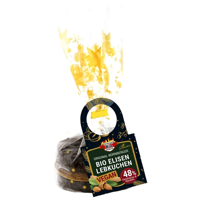 Nürnberger Bio Originale 3  Bio Elisen-Lebkuchen sort. vegan und glutenfrei - Produktbild