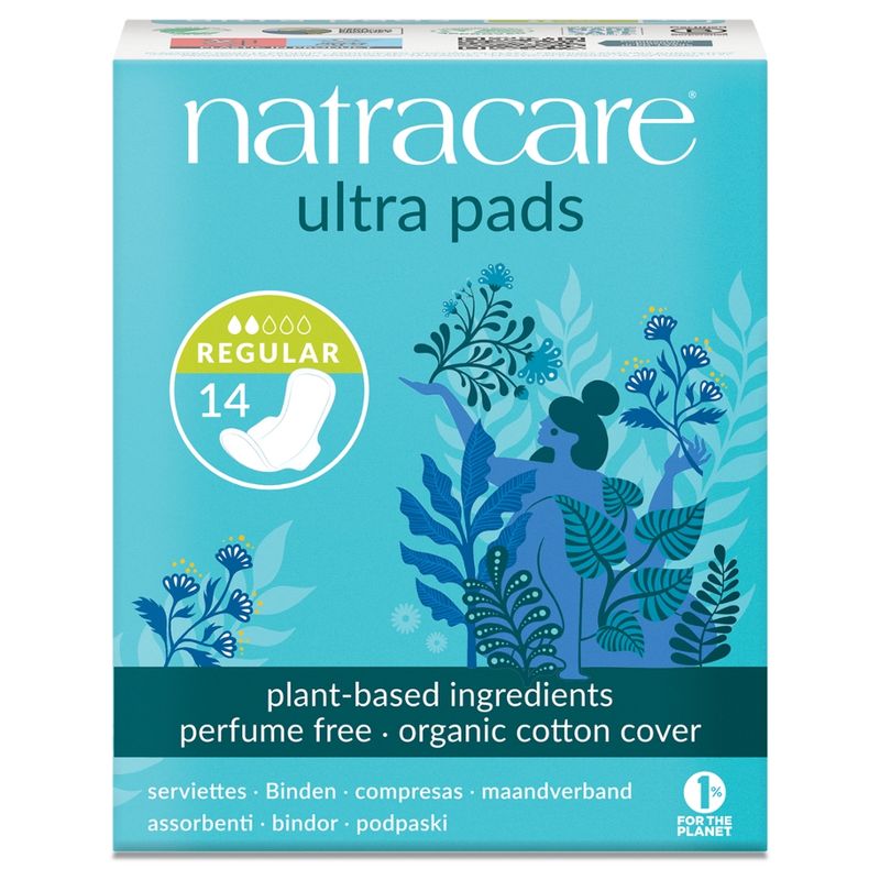 Natracare Binde Ultra Regular mit Flügeln 14 St - Produktbild
