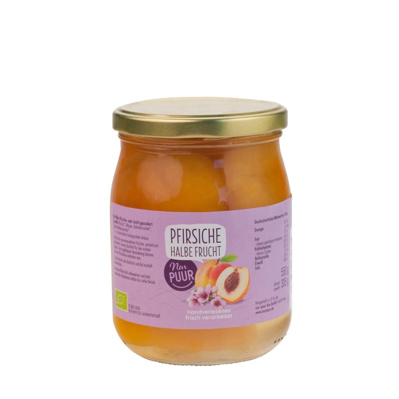 Nur Puur Pfirsiche, halbe Frucht - Produktbild