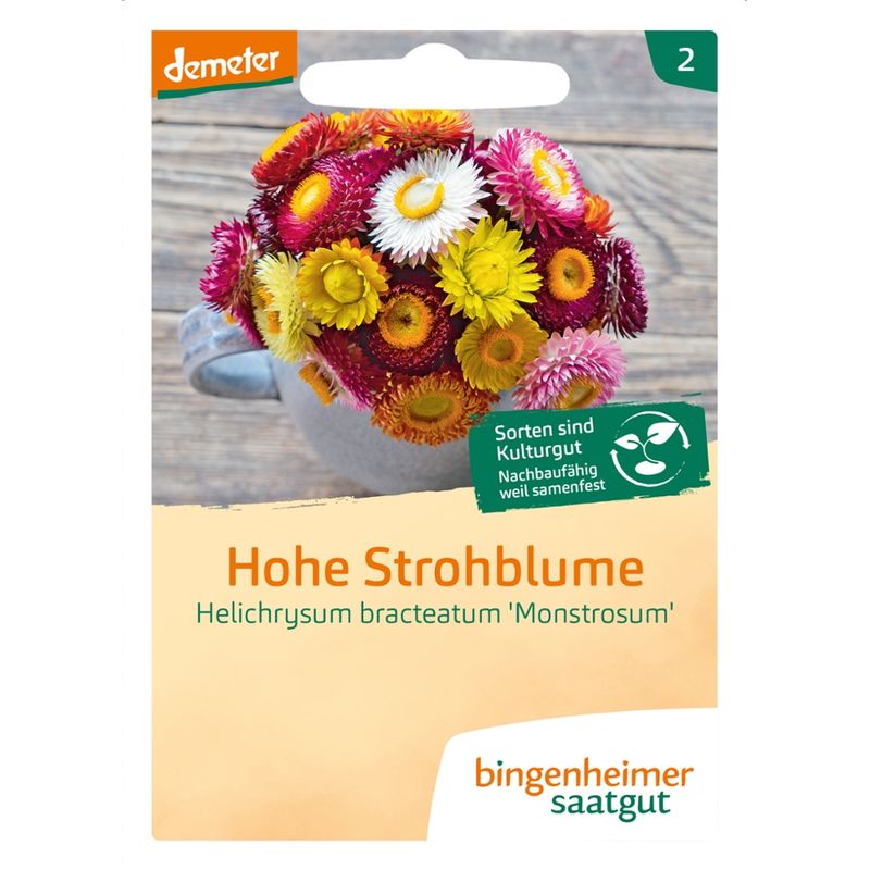 Bingenheimer Saatgut Hohe Strohblume - Blumen (Saatgut) - Produktbild