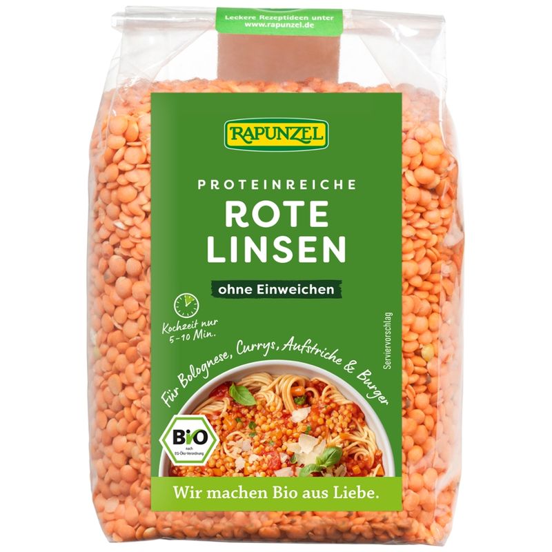 Rapunzel Linsen rot - Produktbild