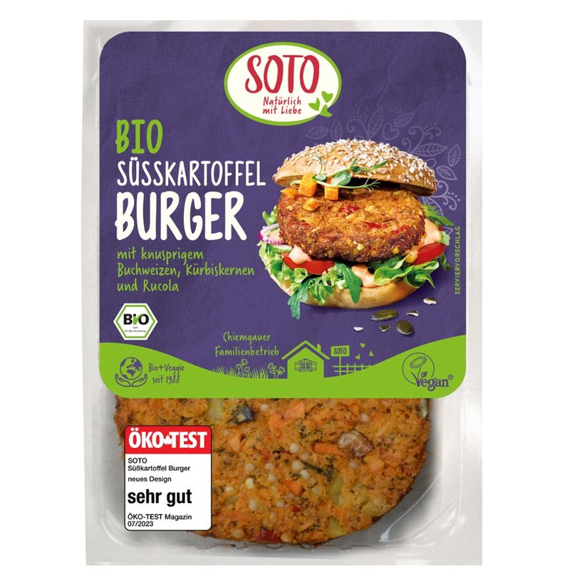 SOTO Bio Süßkartoffel Burger - Produktbild