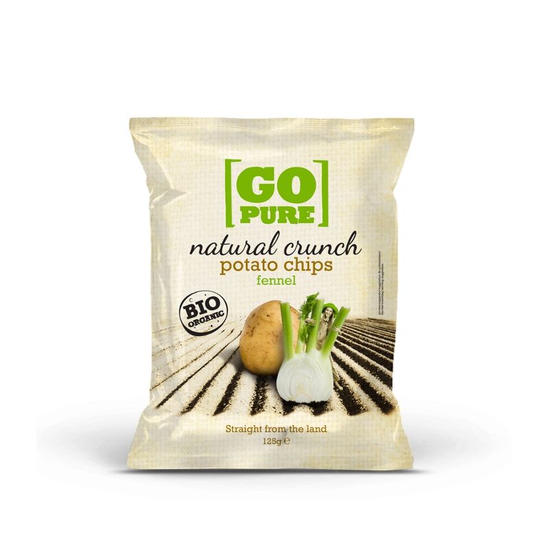 GoPure Natural crunch chips fennel - Produktbild