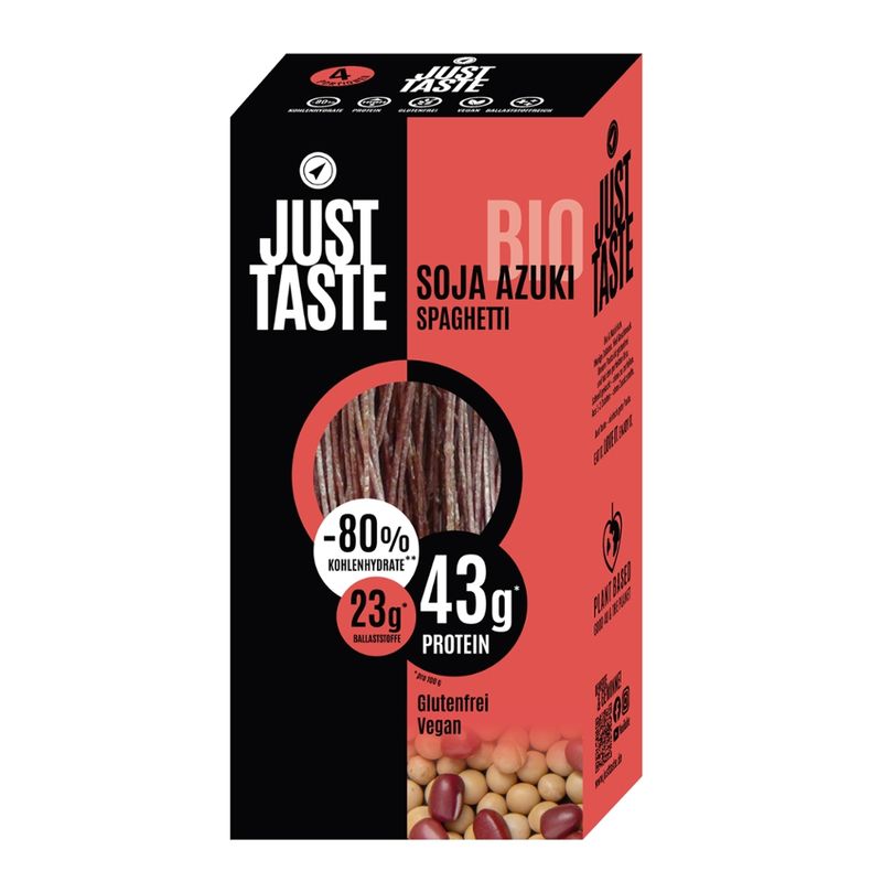Just Taste Just Taste Bio Azuki Soja Spaghetti - Produktbild