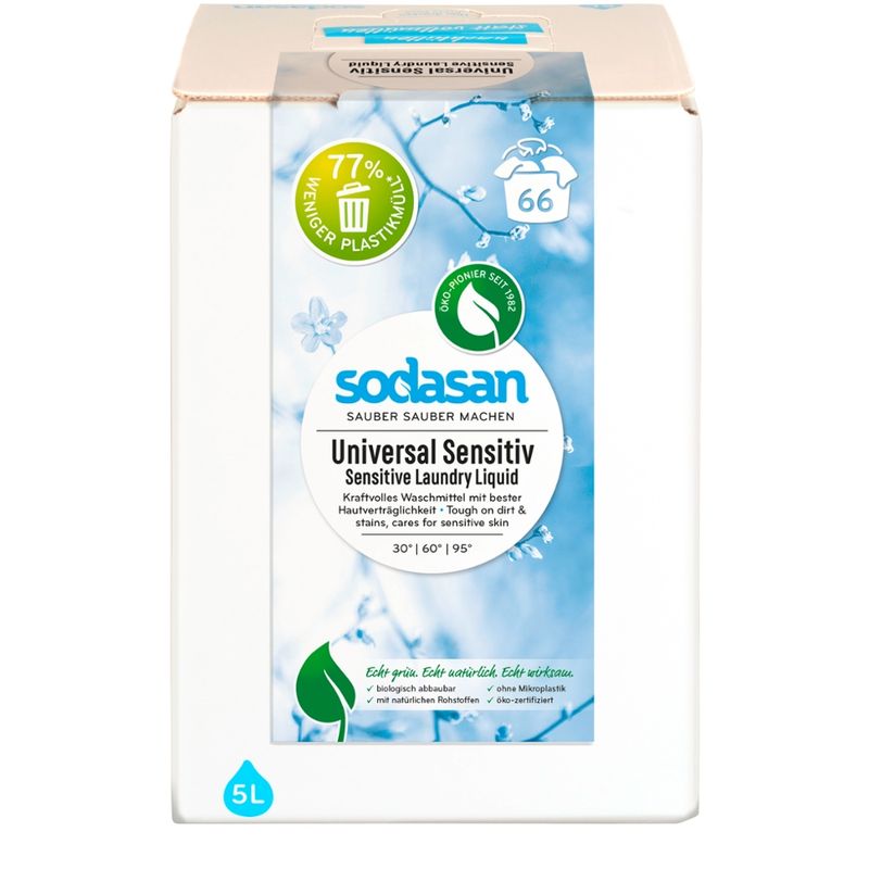 sodasan Laundry Liquid Sensitive 5l BiB - Produktbild