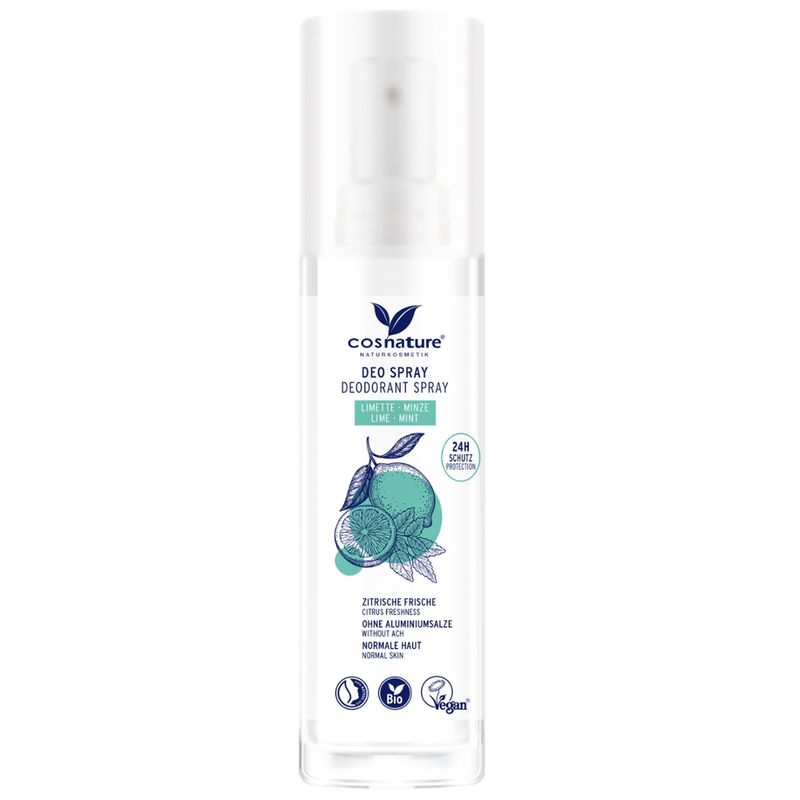 Cosnature  Deo Spray Limette & Minze 75 ml - Produktbild