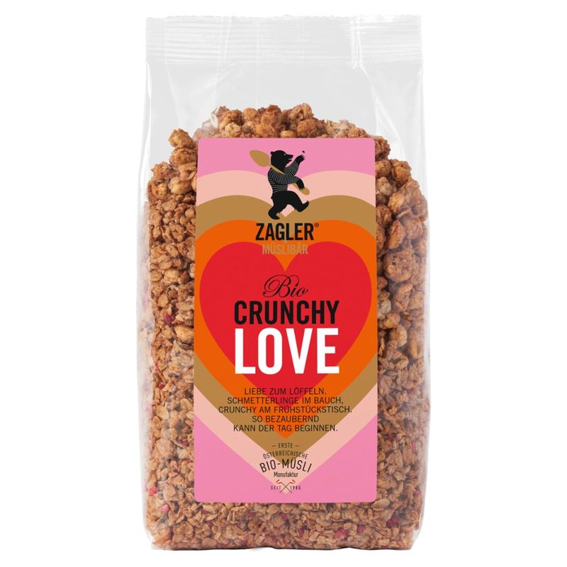 ZAGLER MÜSLIBÄR ZAGLER Bio-Crunchy-Love 500g, knusprig gebacken - Produktbild