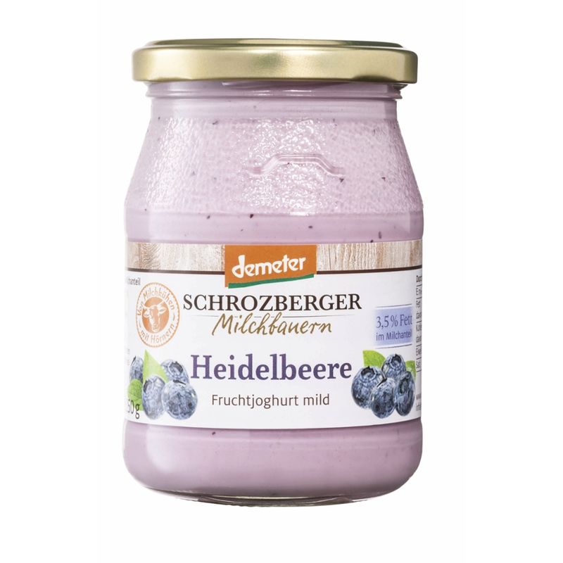 Schrozberger Milchbauern Fruchtjoghurt mild Heidelbeere - Produktbild