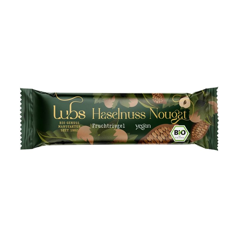 Lubs Haselnuss Nougat Fruchtriegel, Bio - Produktbild