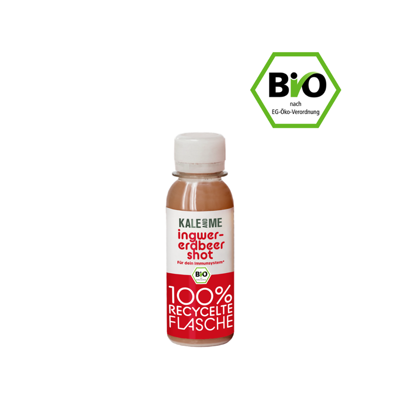 Kale&Me Bio Ingwer-Erdbeer Shot - Produktbild