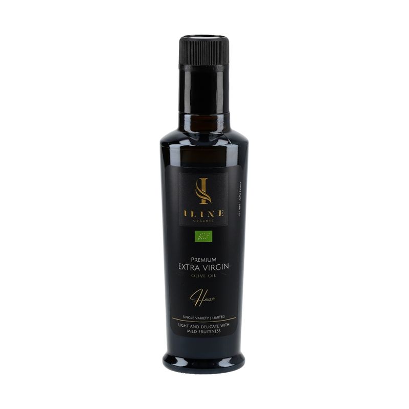 Iline Organic Iline Bio-Olivenöl Flasche Hana (mild) - 250 ml - Produktbild