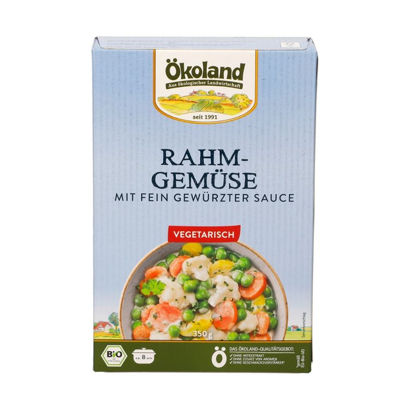 ÖKOLAND Rahm-Gemüse mit fein gewürzter Sauce - Produktbild
