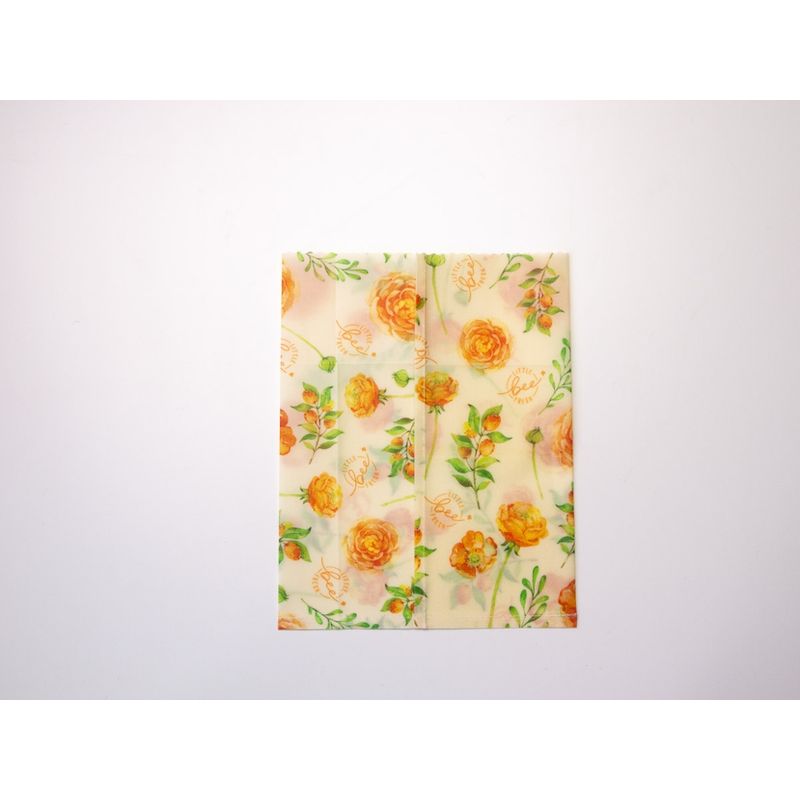 little bee fresh Bio-Bienenwachstuch Beutel Mittel –  ca. 20 x 24 cm - Gelb - Produktbild