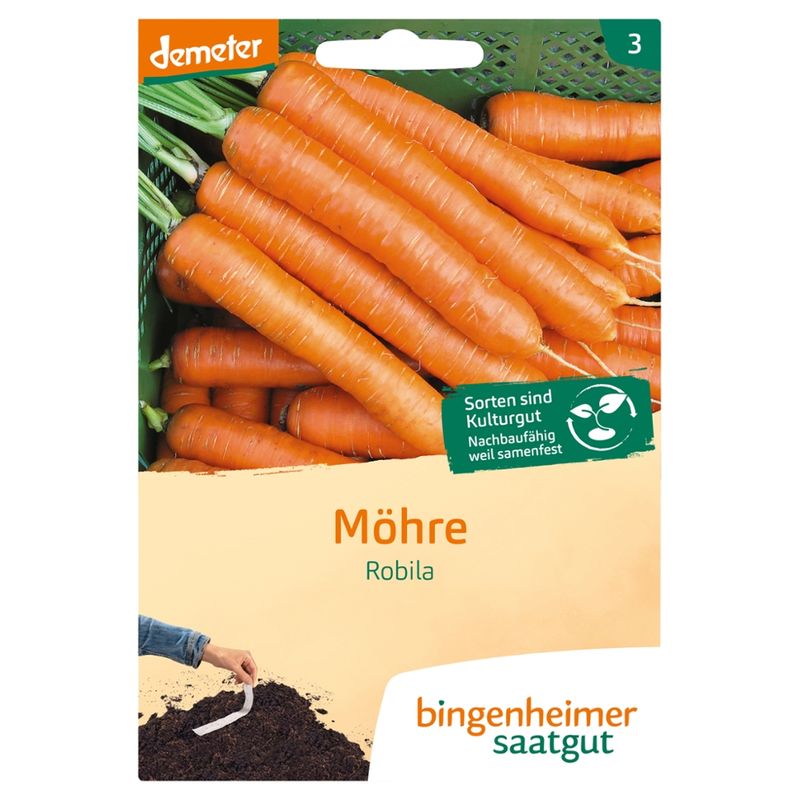 Bingenheimer Saatgut Robila - Möhre, nussig-mild (Saatband) - Produktbild