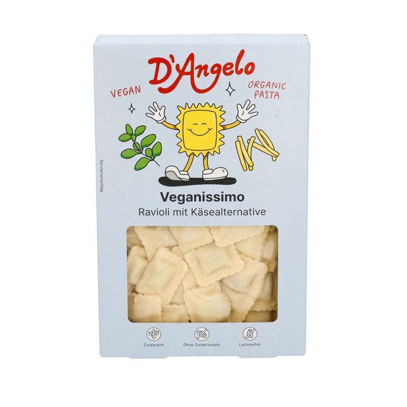D´Angelo Ravioli gefüllt mit veganer Käsealternative - Produktbild