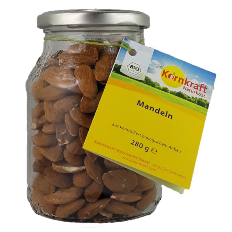Kornkraft Mandeln 280 g Pfandglas - Produktbild