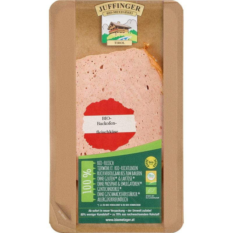 Juffinger Bio-Metzgerei BIO-Fleischkäse 2 Scheiben - Produktbild
