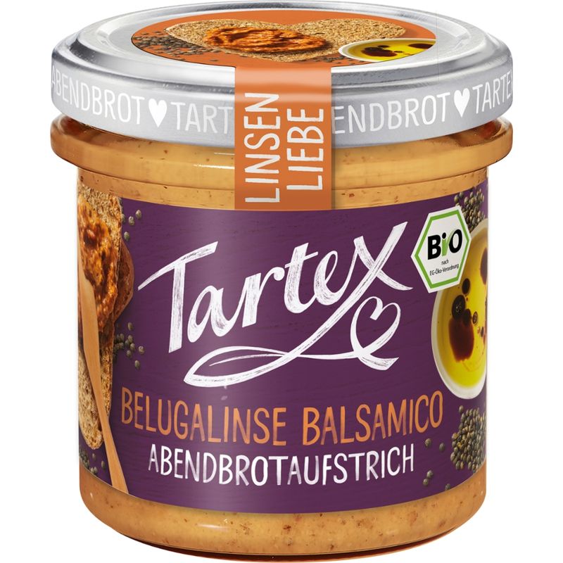 Tartex Linsen Liebe Belugal. Balsamico - Produktbild