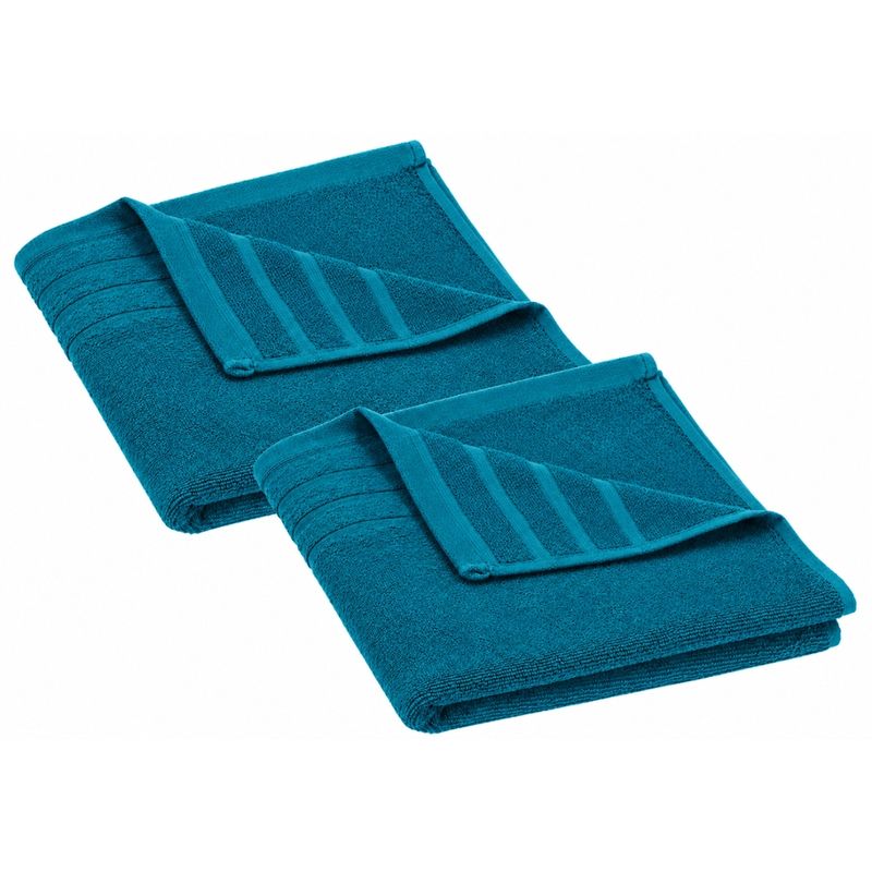 LIVING CRAFTS 1451 Handtuch Doppelpack teal blue - Produktbild