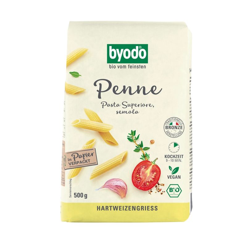 Byodo Byodo Penne, semolina, 500g - Produktbild