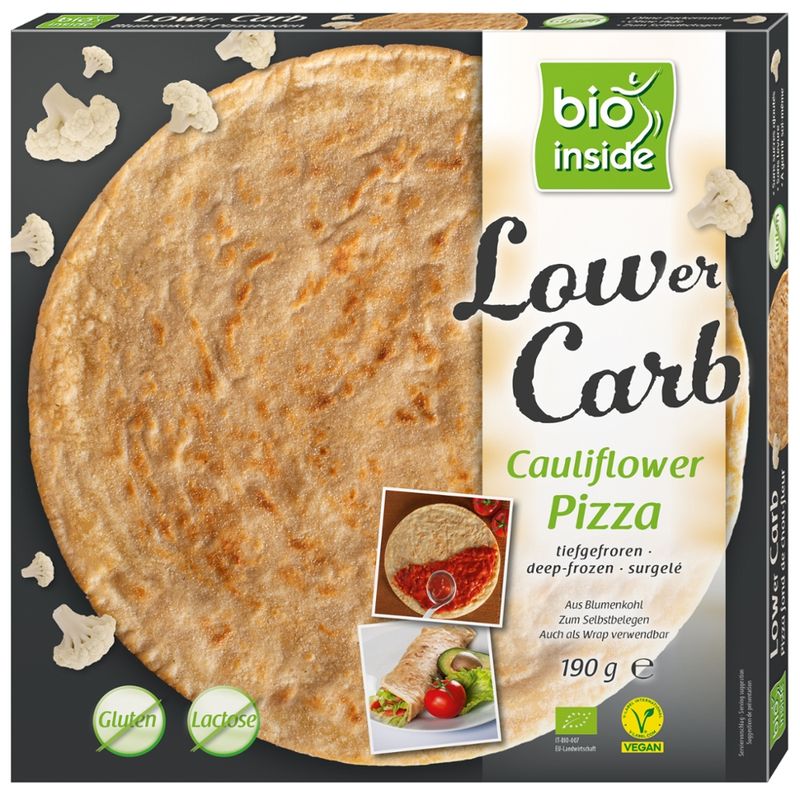 bio inside Lower Carb Cauliflower Pizza - Produktbild