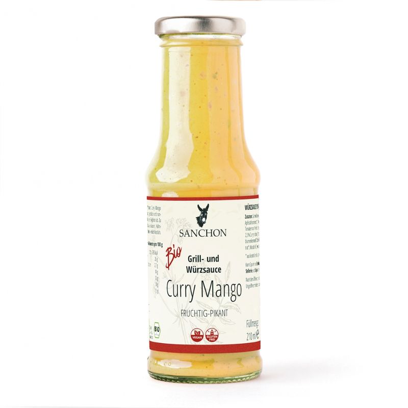 Sanchon WS Grill- und Würzsauce Curry Mango, 210 ml, SANCHON, bio - Produktbild