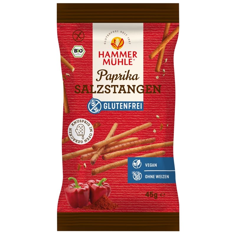 Hammermühle Bio Paprika Salzstangen gf - Produktbild