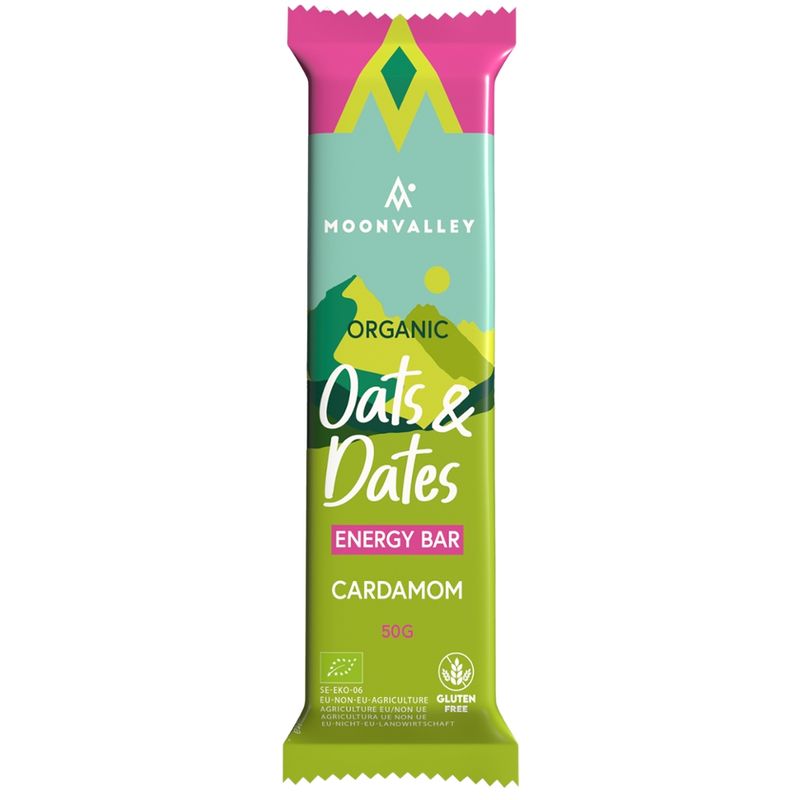Moonvalley Oats & Dates Energy Bar Cardamom - Produktbild