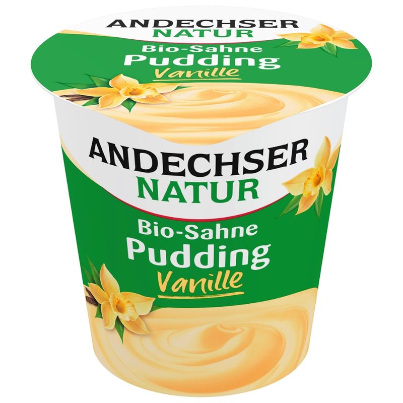 Andechser Natur Bio Sahne-Pudding Vanille 10% - Produktbild