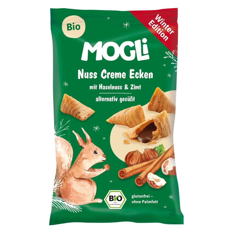 Mogli Nuss Creme Ecken mit Kakao und Zimt - Produktbild