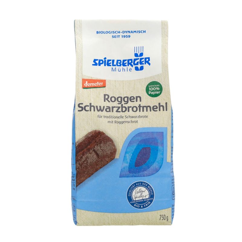 Spielberger Mühle Roggen Schwarzbrotmehl, demeter - Produktbild