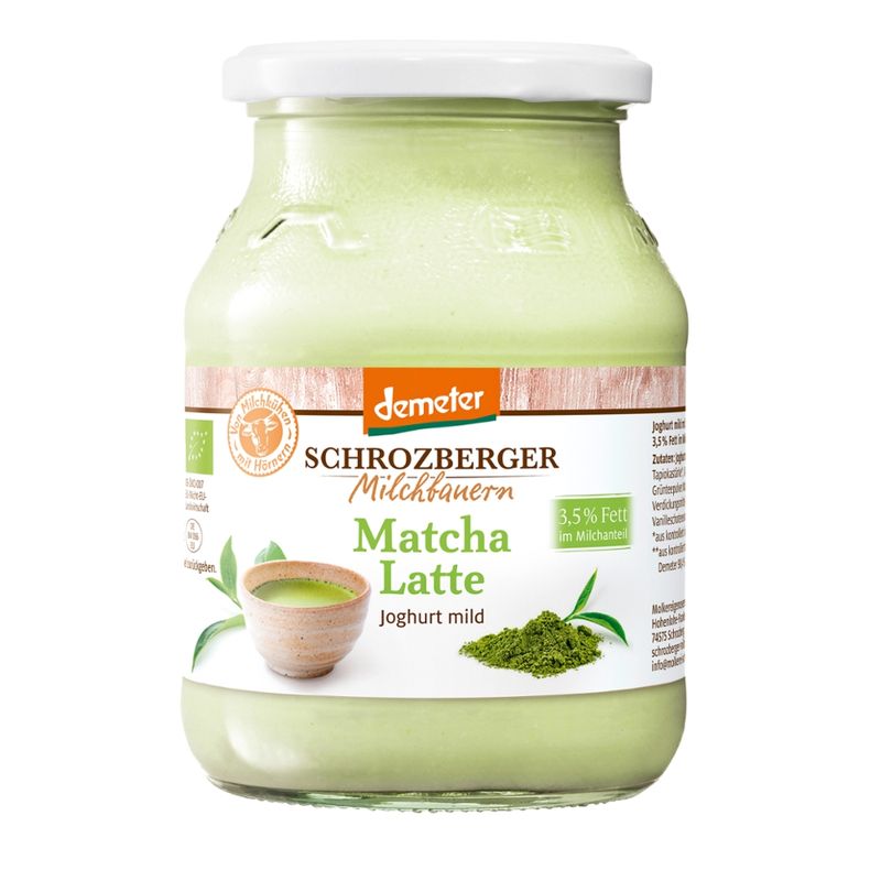 Schrozberger Milchbauern Joghurt mild  Matcha Latte - Produktbild
