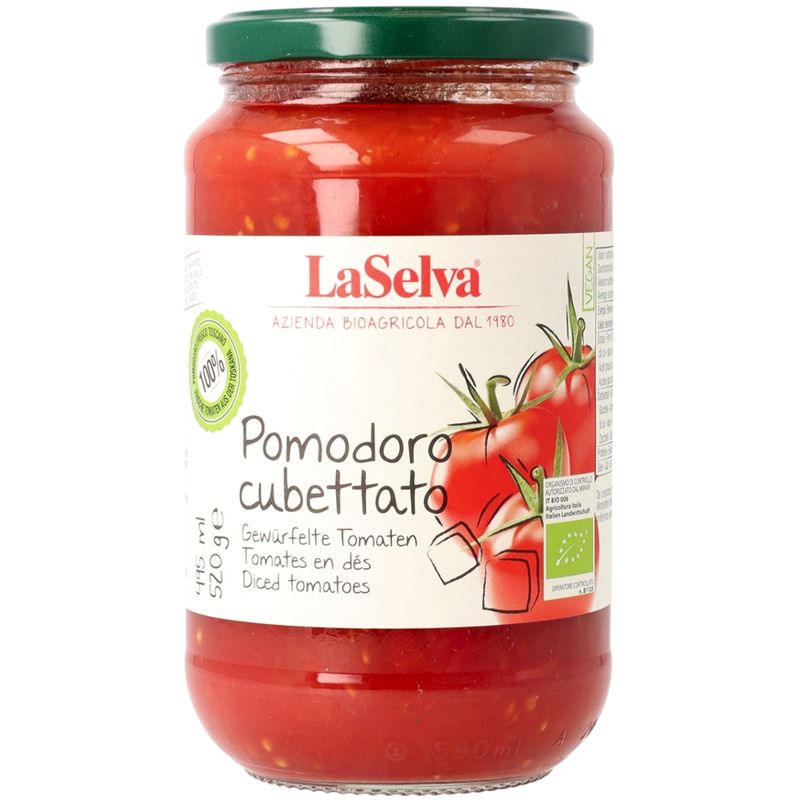 LaSelva Pomodoro cubettato - Gewürfelte Tomaten - Produktbild