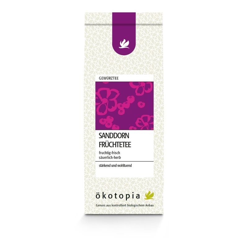 Ökotopia  Sanddorn Früchtetee kbA 100 g - Produktbild