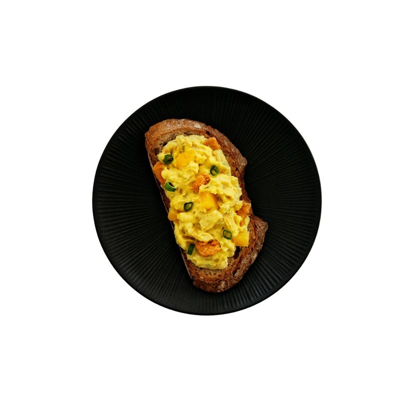 PUR PLANTS  veganer Feinkostsalat Art Geflügel-Currysalat mit Ananas - Produktbild