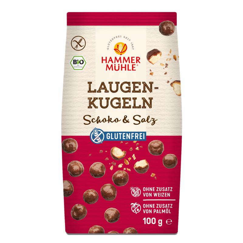 Hammermühle Bio Laugenkugeln Schoko & Salz gf - Produktbild