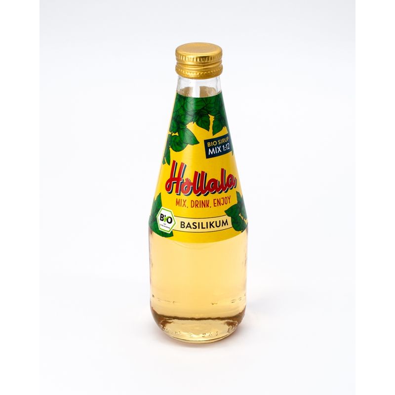 Hollala HOLLALA - Bio Sirup Basilikum 330ml - Produktbild