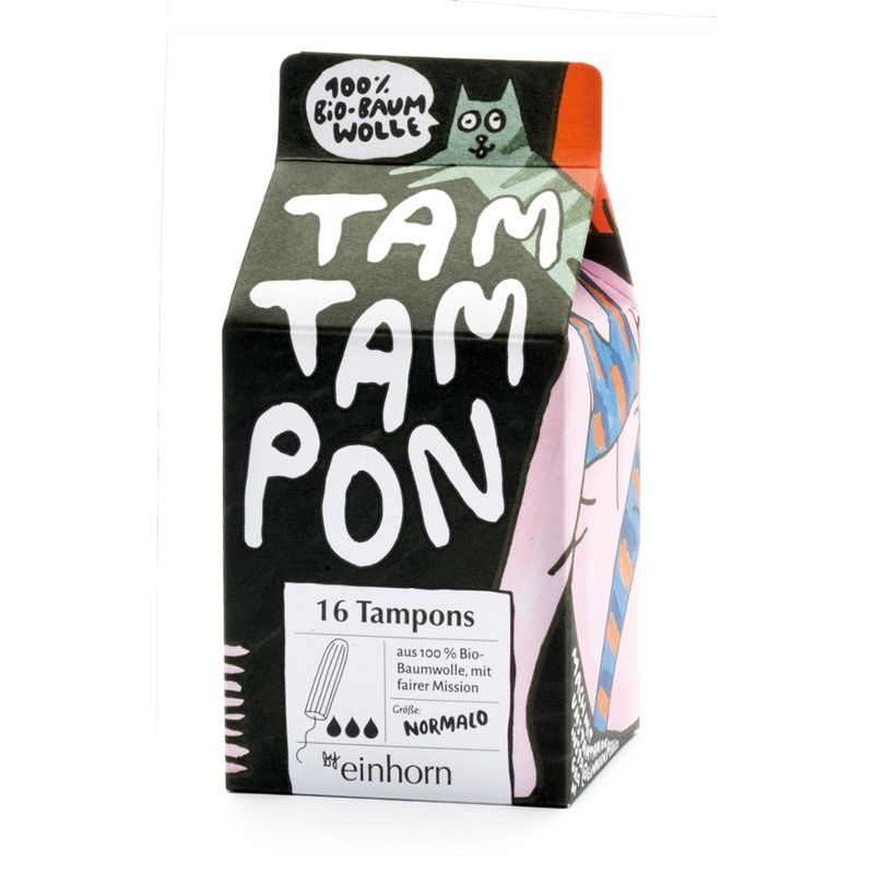 einhorn products GmbH einhorn Bio-Tampons TamTampon normalo 16 Stk - Produktbild