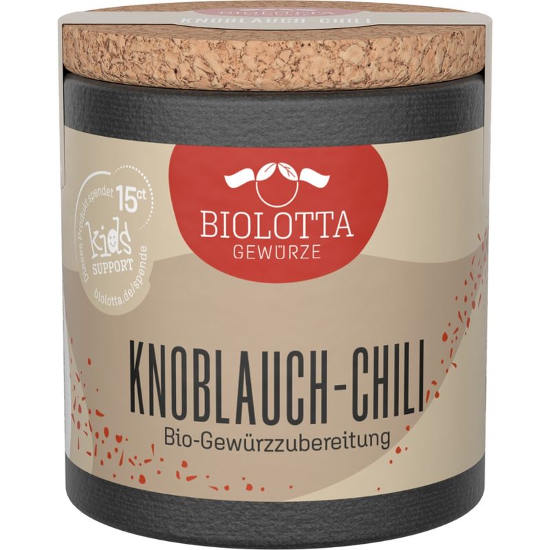 Biolotta Biolotta Korkdose Knoblauch-Chili Bio-Gewürzzubereitung - Produktbild
