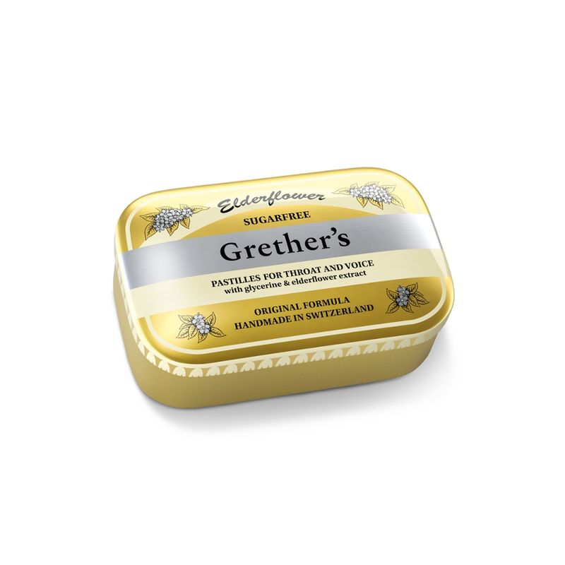 Doetsch Grether Grether´s Pastillen Elderflower 110 g zuckerfrei - Produktbild