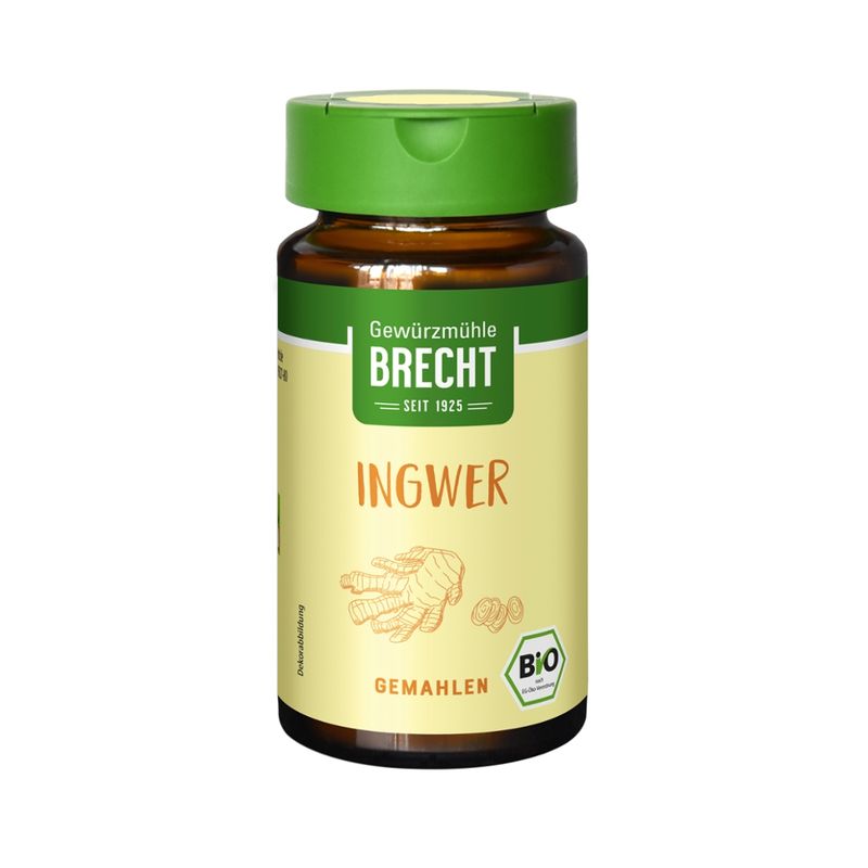 Gewürzmühle Brecht Ingwer gemahlen - Glas - Produktbild