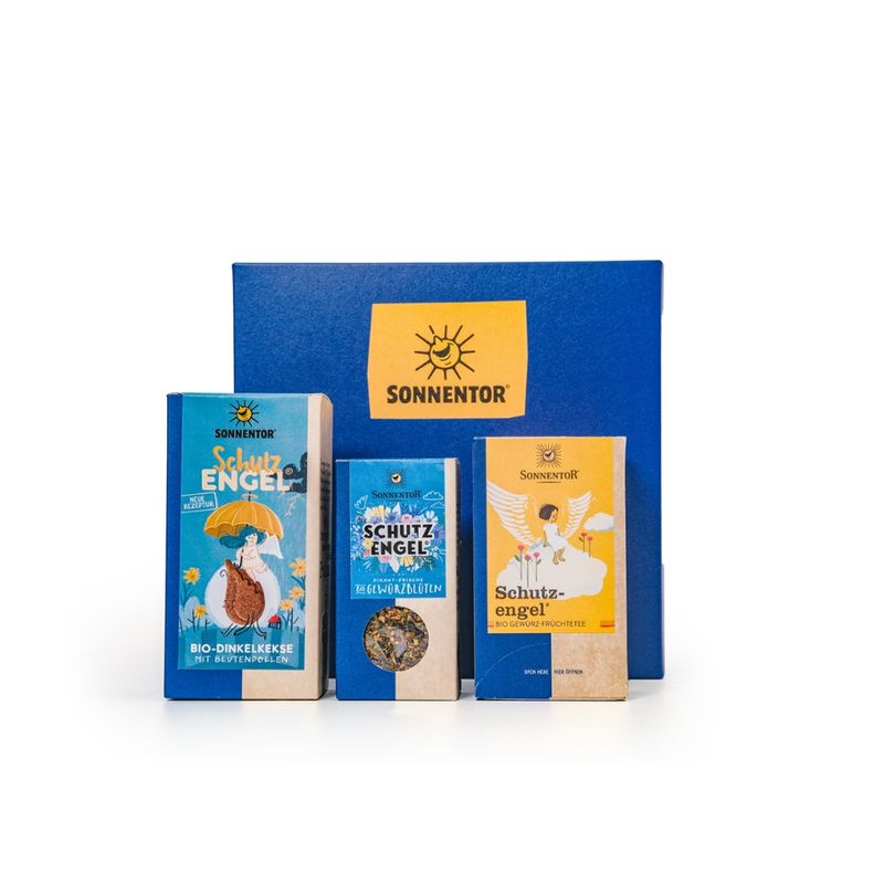 Sonnentor Schutzengel® Geschenkkarton 22,5x21,5x9 cm - Produktbild