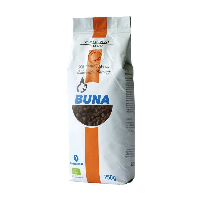 BUNA Gourmet-Kaffee BUNA Gourmet-Kaffee, Italienische Röstung, ganze Bohne, 250g - Produktbild