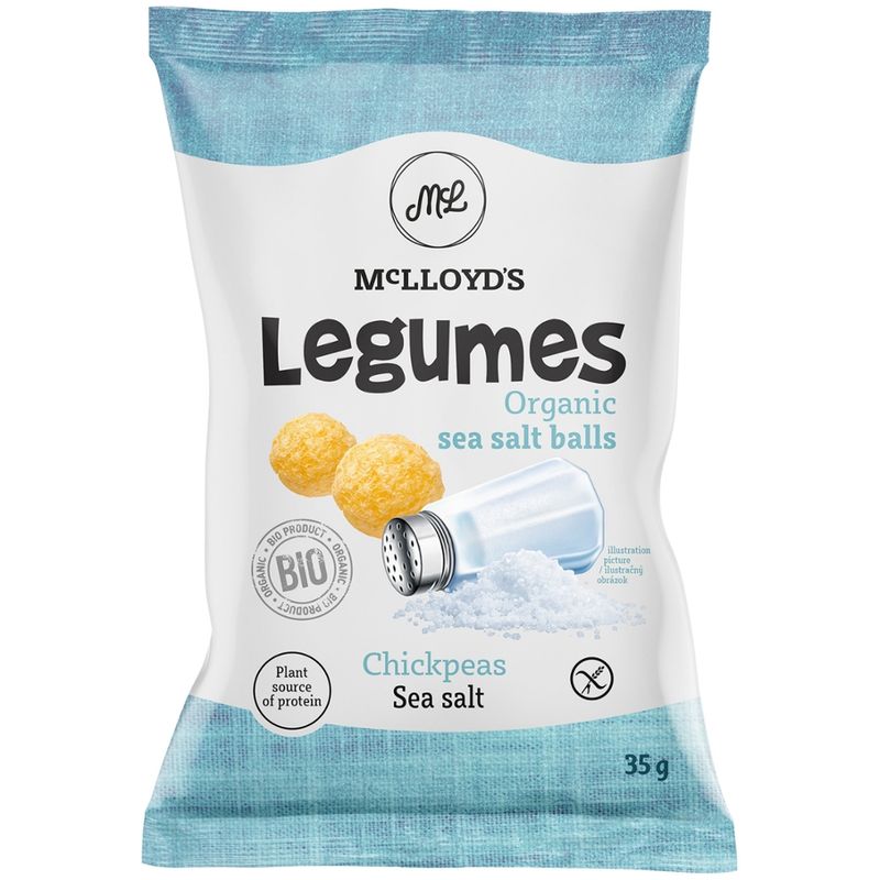 McLLOYD'S McLLOYD'S Bio Legumes Sea Salt Balls vegan glutenfrei nicht frittiert - Produktbild
