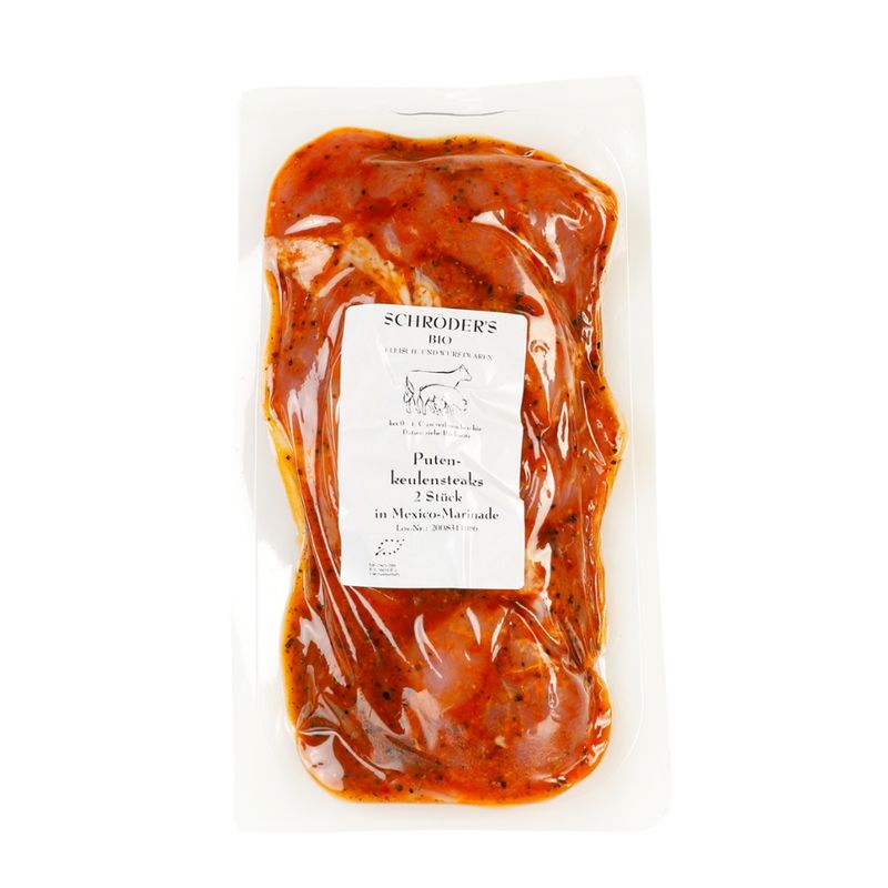 Schröder's Bio Fleisch- und Wurstwaren Putenkeulensteak Mexico ca. 250 g - Produktbild