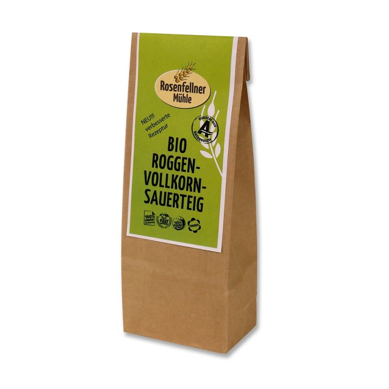 Rosenfellner Mühle & Naturkost Bio Roggenvollkornsauerteig trocken 170g - Produktbild