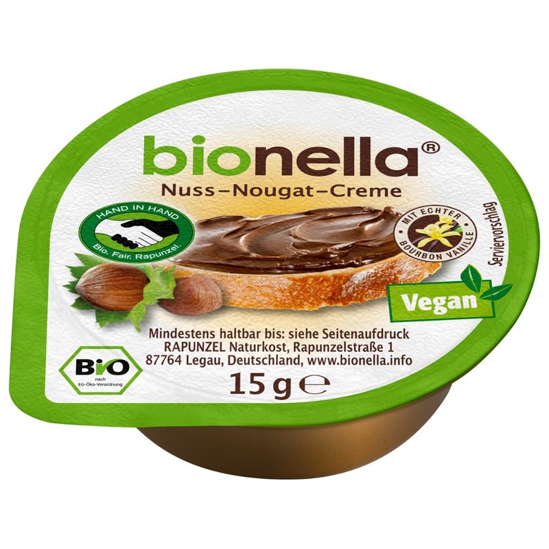 Rapunzel bionella Nussnougat-Creme vegan HIH - Produktbild